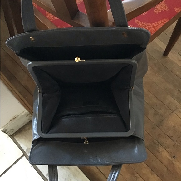 Genuine Leather handbag Jane Shilton, England, new old stock, tag, some damage - Picture 6 of 11